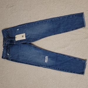 Levi's Wedgie Fit Ankle Frayed Hem Jeans